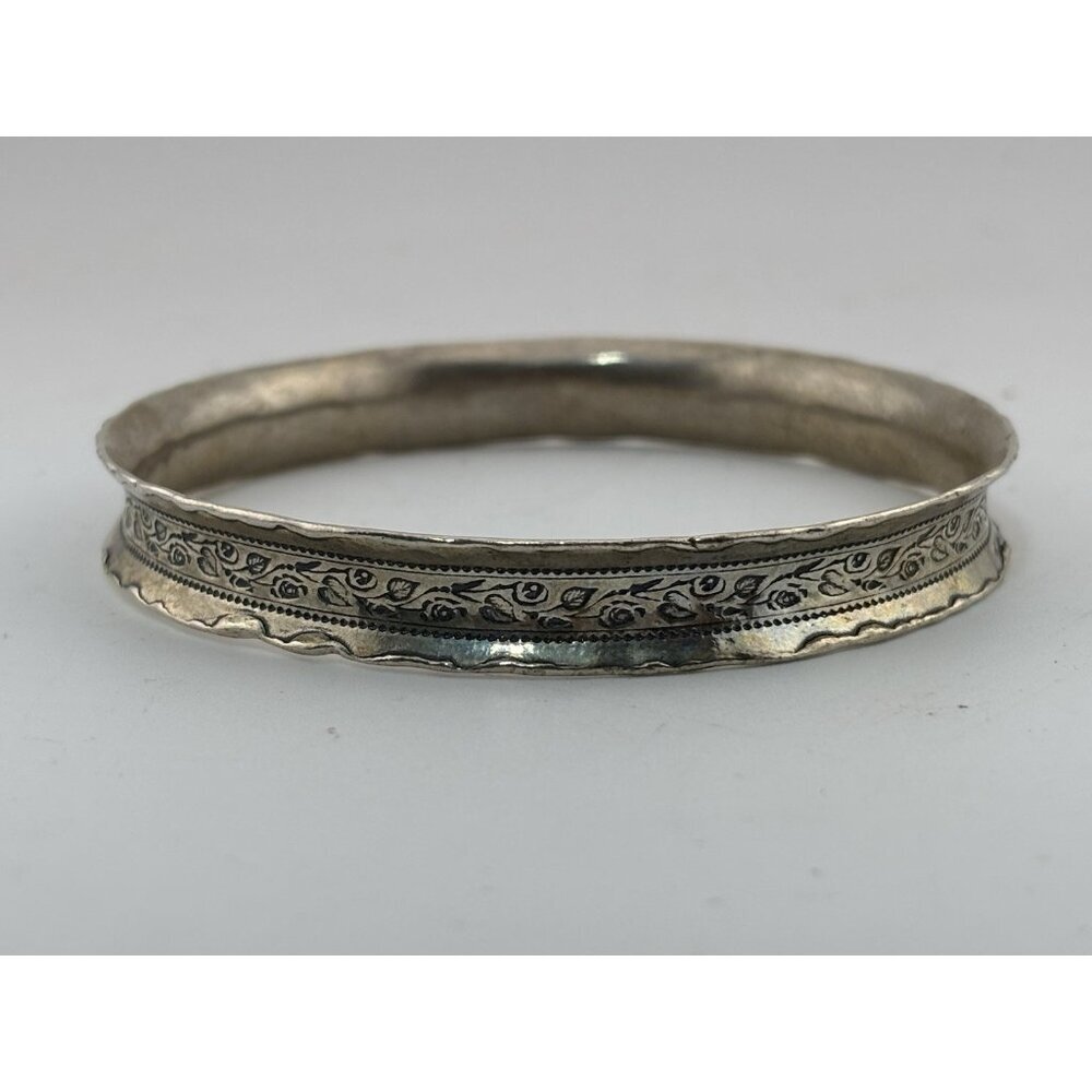 Signed Shablool Didae Sterling Silver Spinner Bangle Bracelet Made in Israel
